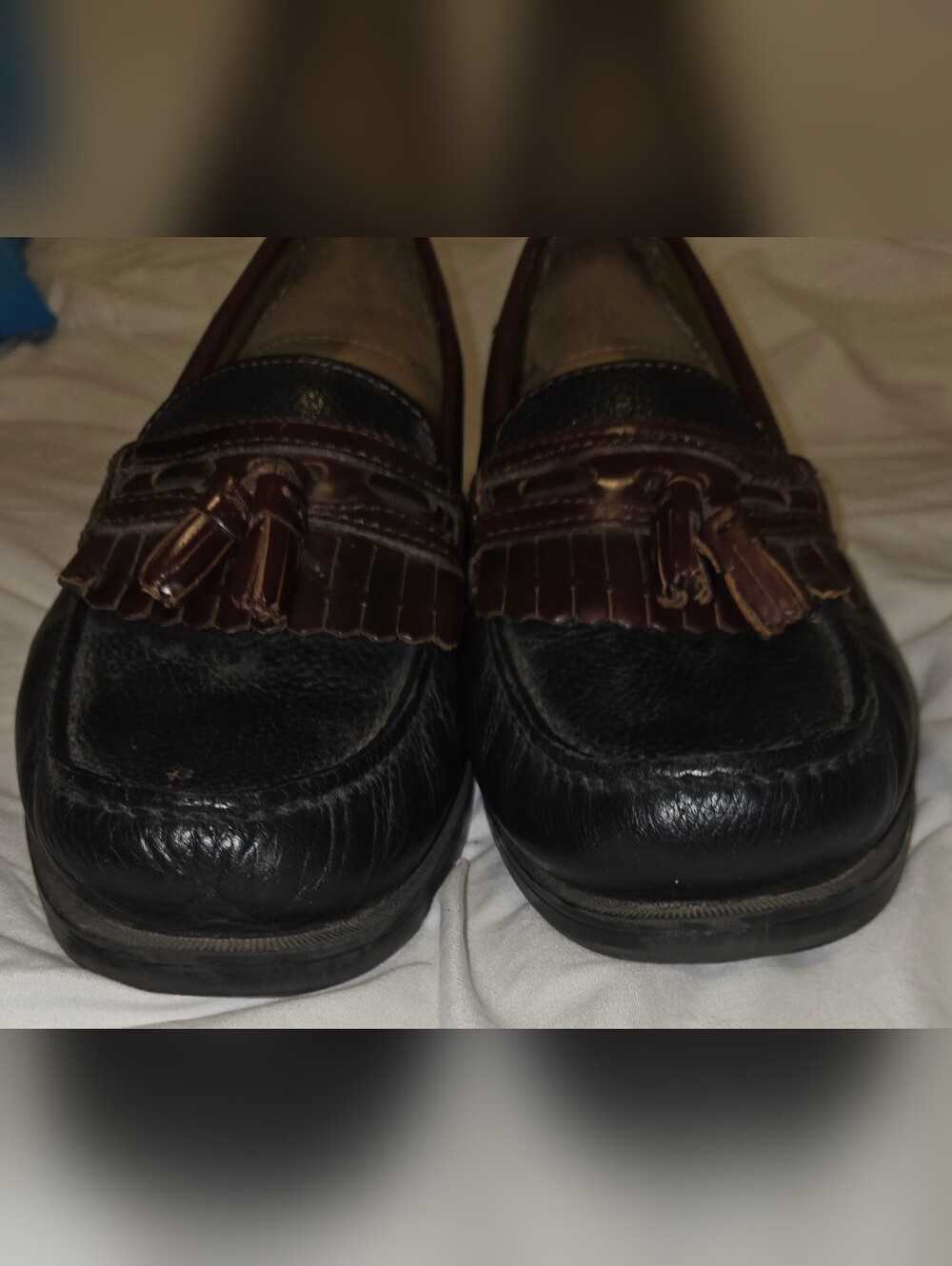Dockers Black & Brown Tassel Kiltie Loafers Sz 11 - Picture 8 of 10